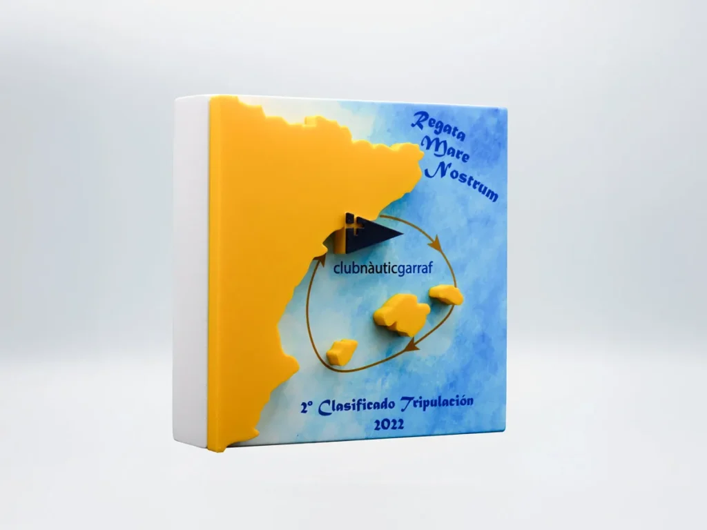 Trofeo Personalizado Lateral - 2º Clasificado Tripulación Club Nàutic Garraf 2022