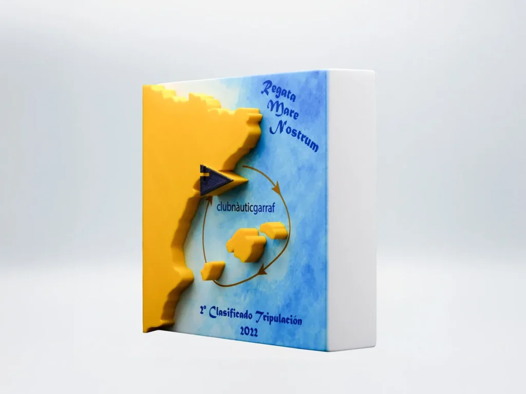Trofeo Personalizado Detalle - 2º Clasificado Tripulación Club Nàutic Garraf 2022