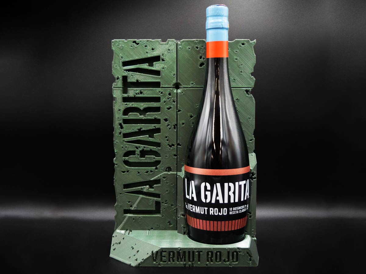 Merchandising botellero personalizado 3D La Garita | Mi Pequeña Fábrica