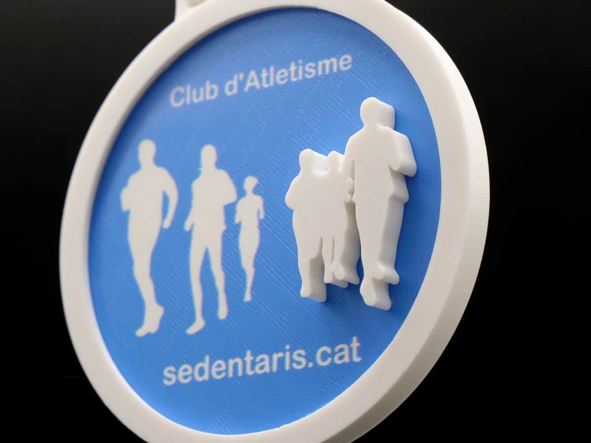 Medalla Personalizada Lateral - Club d´Atletisme Sedentaris.cat