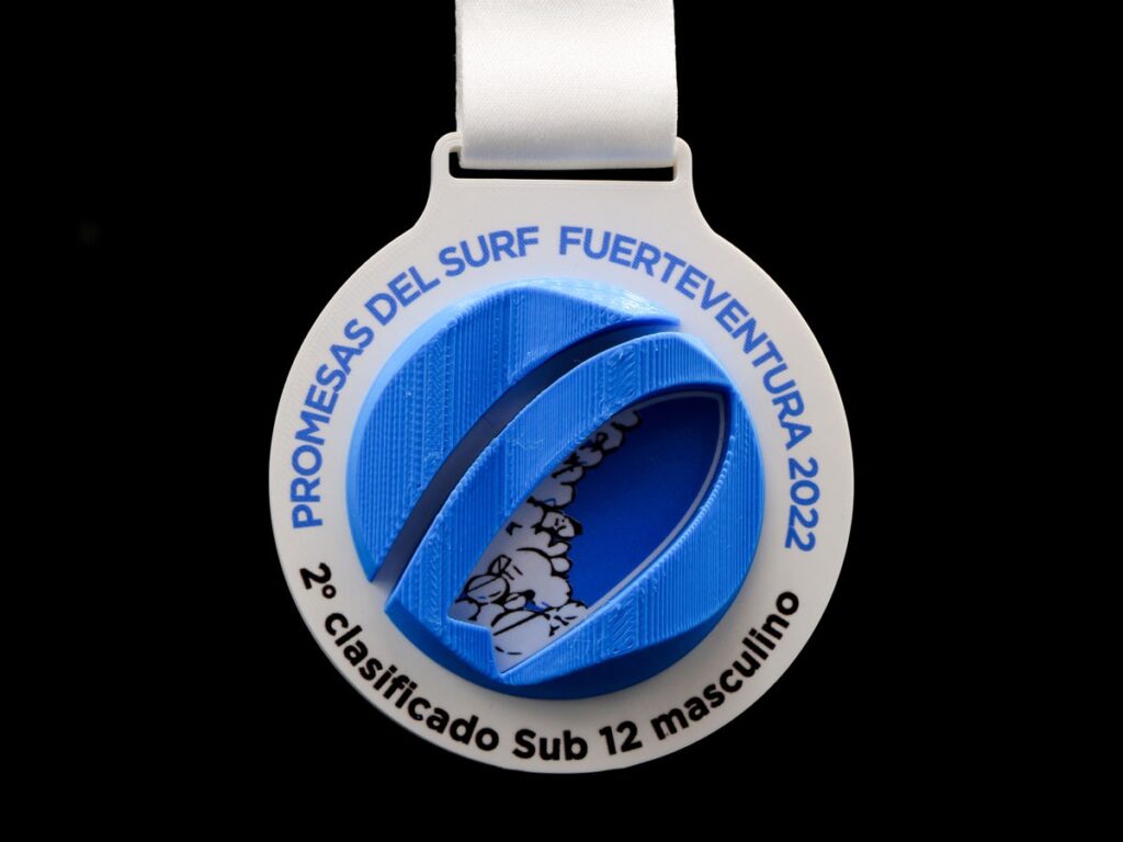 Medalla Personalizada - 2º Clasificado Sub 12 Masculino Promesas del Surf Fuerteventura 2022