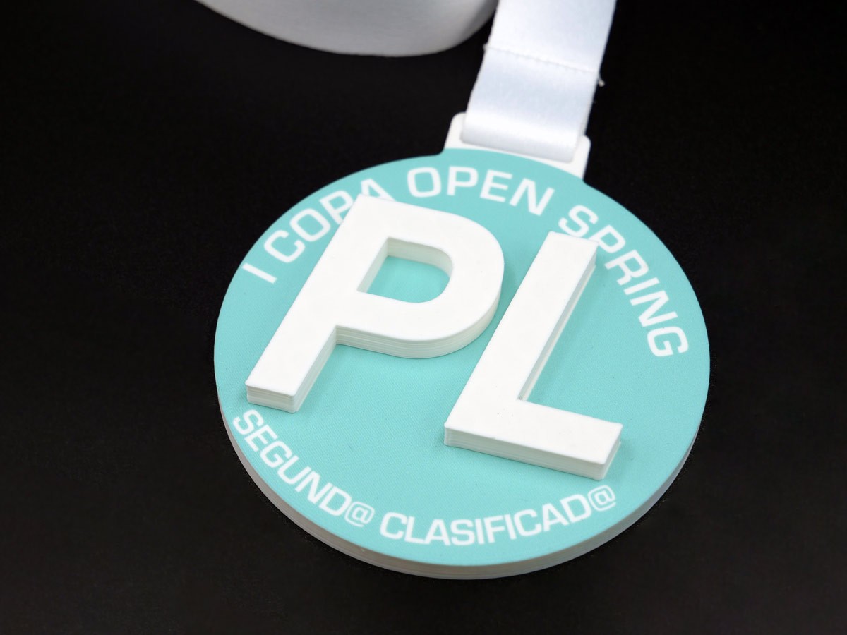Medalla Personalizada Lateral - 2º Clasificado I Copa Open Spring Planet Life