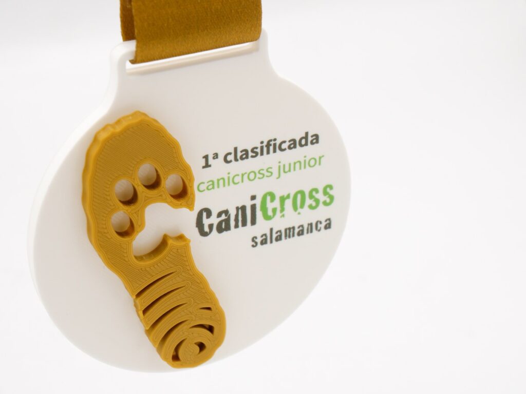Medalla Personalizada Lateral - 1º Clasificado CaniCross Junior Salamanca