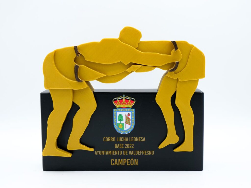 Trofeo Personalizado - Campeón Corro Lucha Leonesa Base Ayuntamiento de Valdefresno 2022