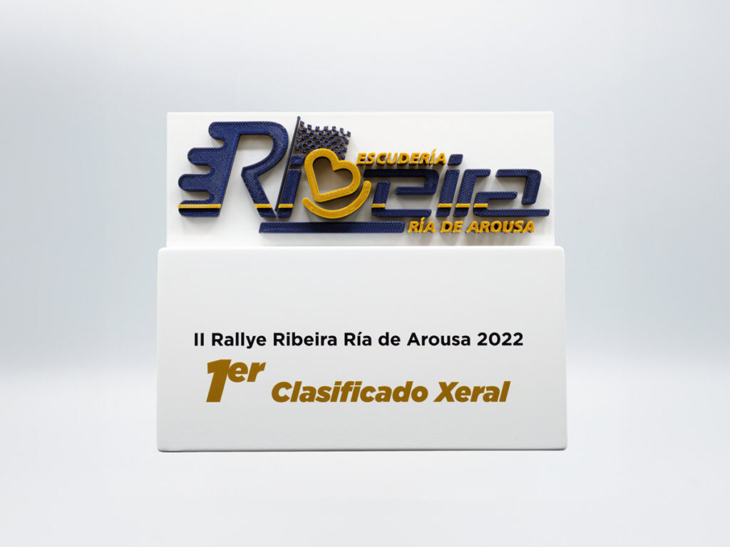 Trofeo Personalizado - 1º Clasificado Xeral II Rallye Ribeira Ría de Arousa 2022