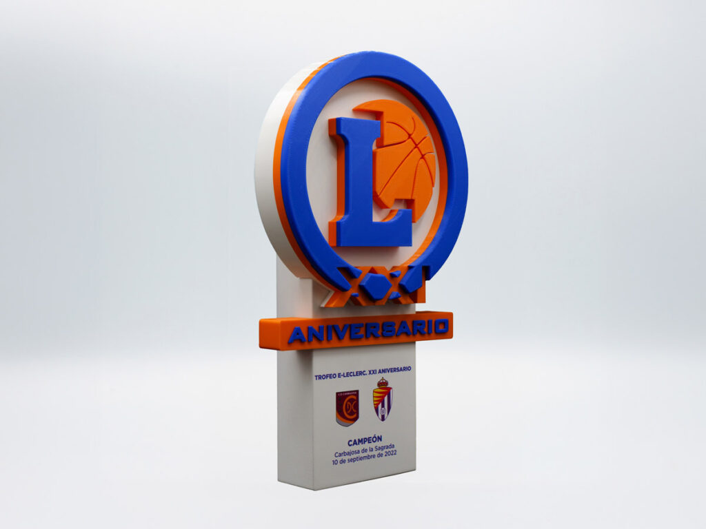 Trofeo Personalizado Lateral - E-leclerc XXI Aniversario