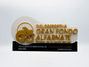 Trofeo Personalizado Lateral - Ciclodeportiva Gran Fondo Alfarnate Pirineo de la Costa del Sol