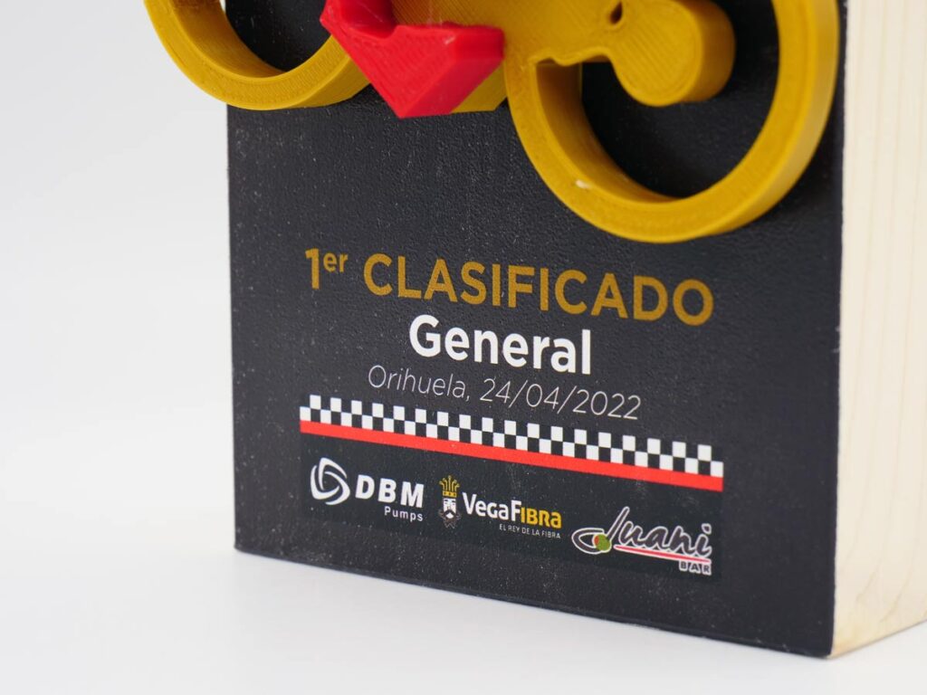 Trofeo Personalizado Lateral - Club Ciclista Pasión BTT Orihuela