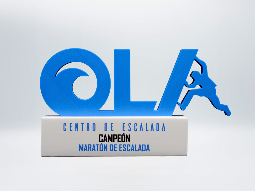 Trofeo Personalizado - Campeón Centro de Escalada La Ola
