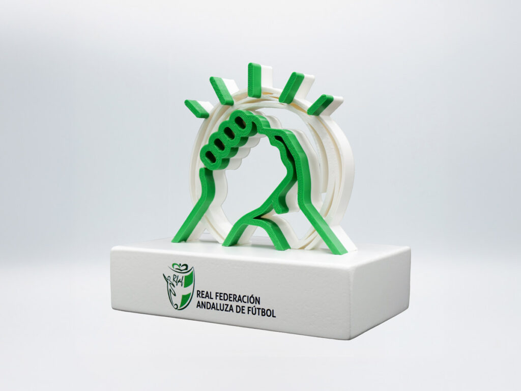 Trofeo Personalizado Lateral - Real Federación Andaluza de Fútbol Trabajo en Equipo