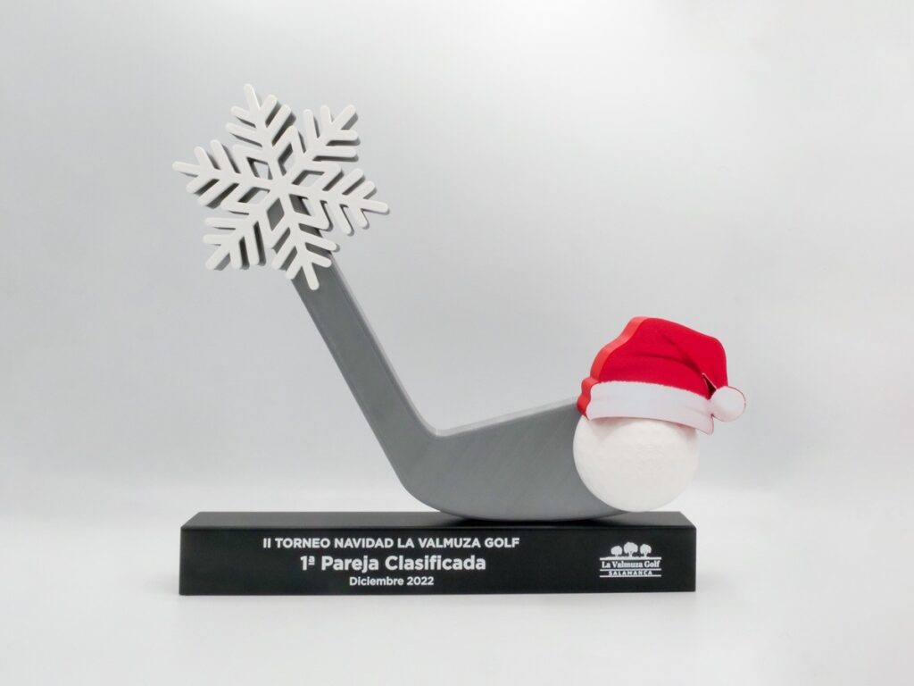 Trofeo Personalizado - 1º Pareja Clasificada II Torneo Navidad La Valmuza Golf 2022