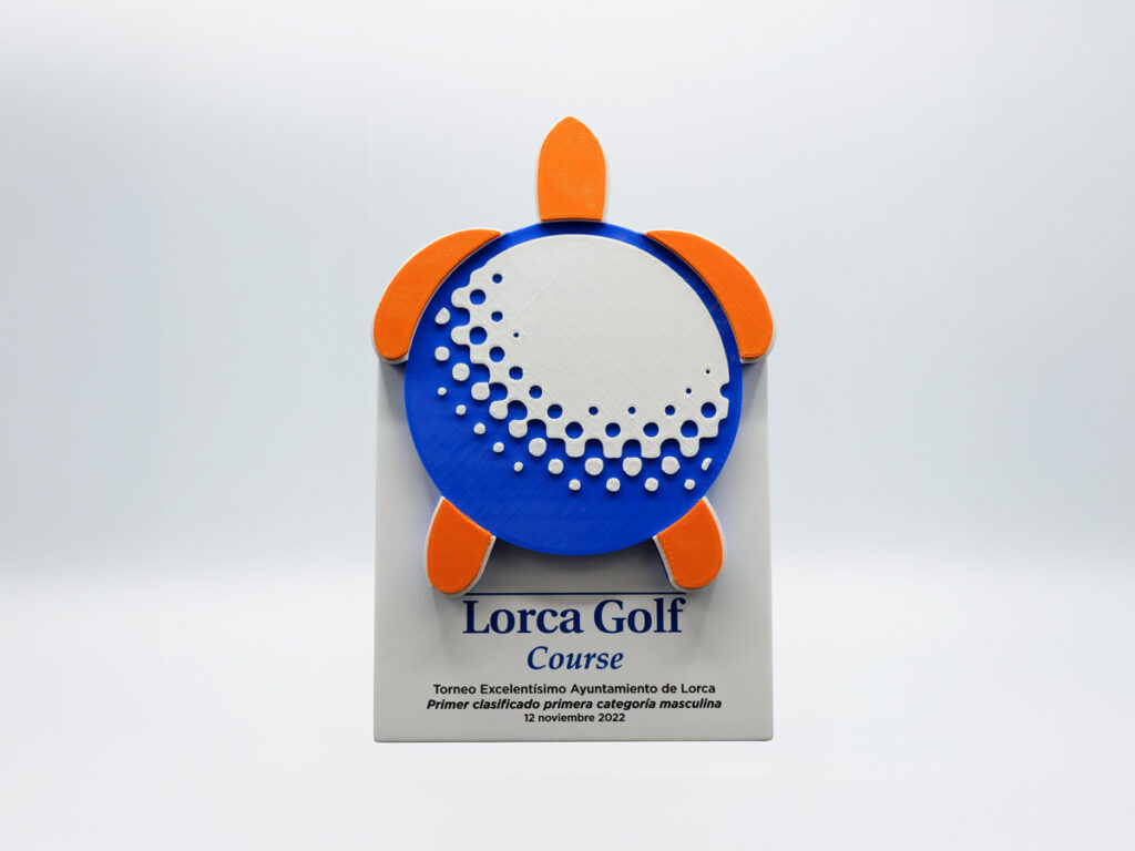 Trofeo Personalizado - Primer Clasificado Primera Categoría Masculina Torneo Lorca Golf 2022