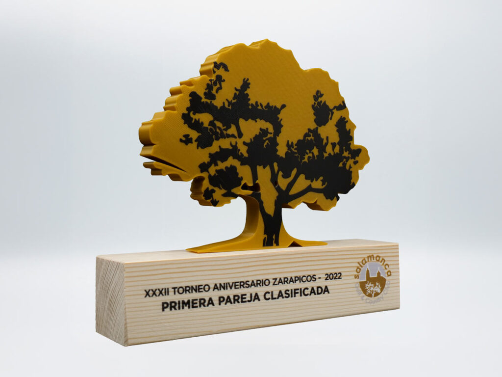Trofeo Personalizado Lateral - Primera Pareja Clasificada XXXII Torneo Aniversario Zarapicos 2022