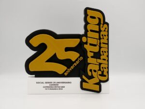 Trofeo Personalizado - Campeón Categoría Rotax DD2 Social Series 25 Aniversario 2022