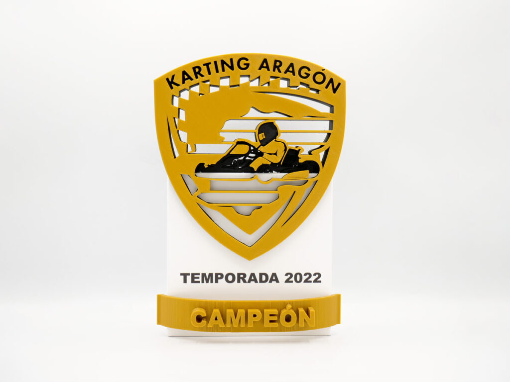 Trofeo Personalizado - Campeón Karting Aragón 2022