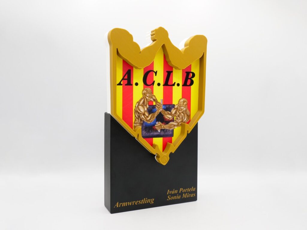Trofeo Personalizado Lateral Derecho - ACLB Armwrestling