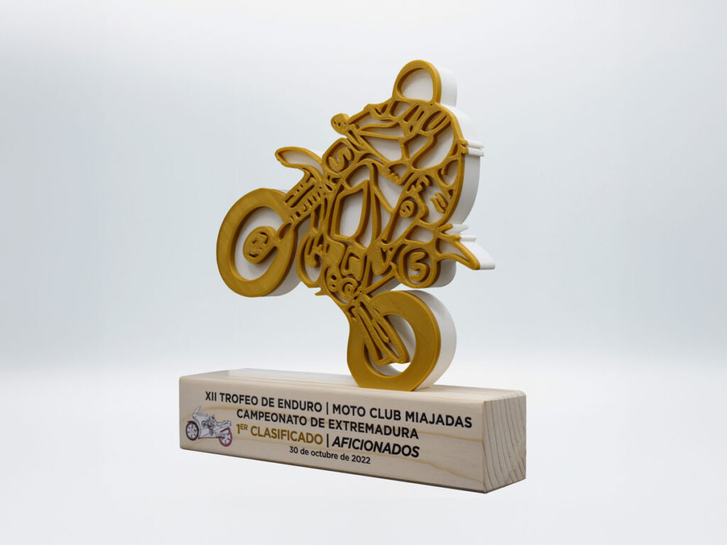 Trofeo Personalizado Lateral Derecho - 1º Clasificado XII Trofeo de Enduro Campeonato de Extremadura 2022