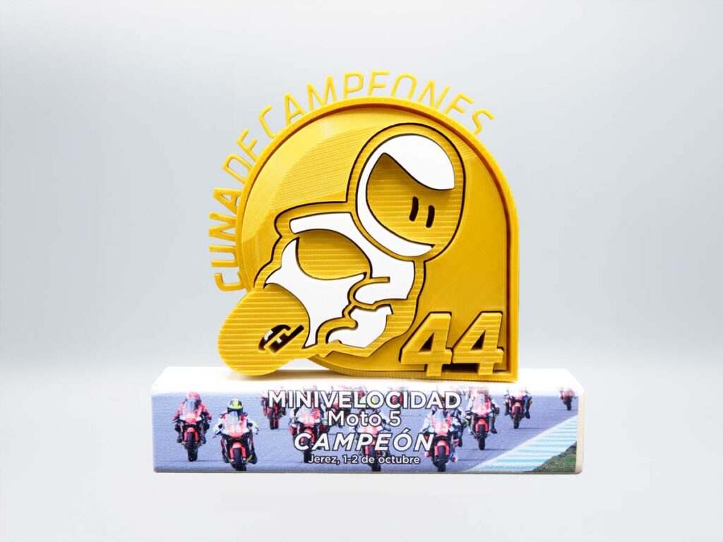 Trofeo Personalizado - Cuna de Campeones 44 Minivelocidad Moto 5 Valencia