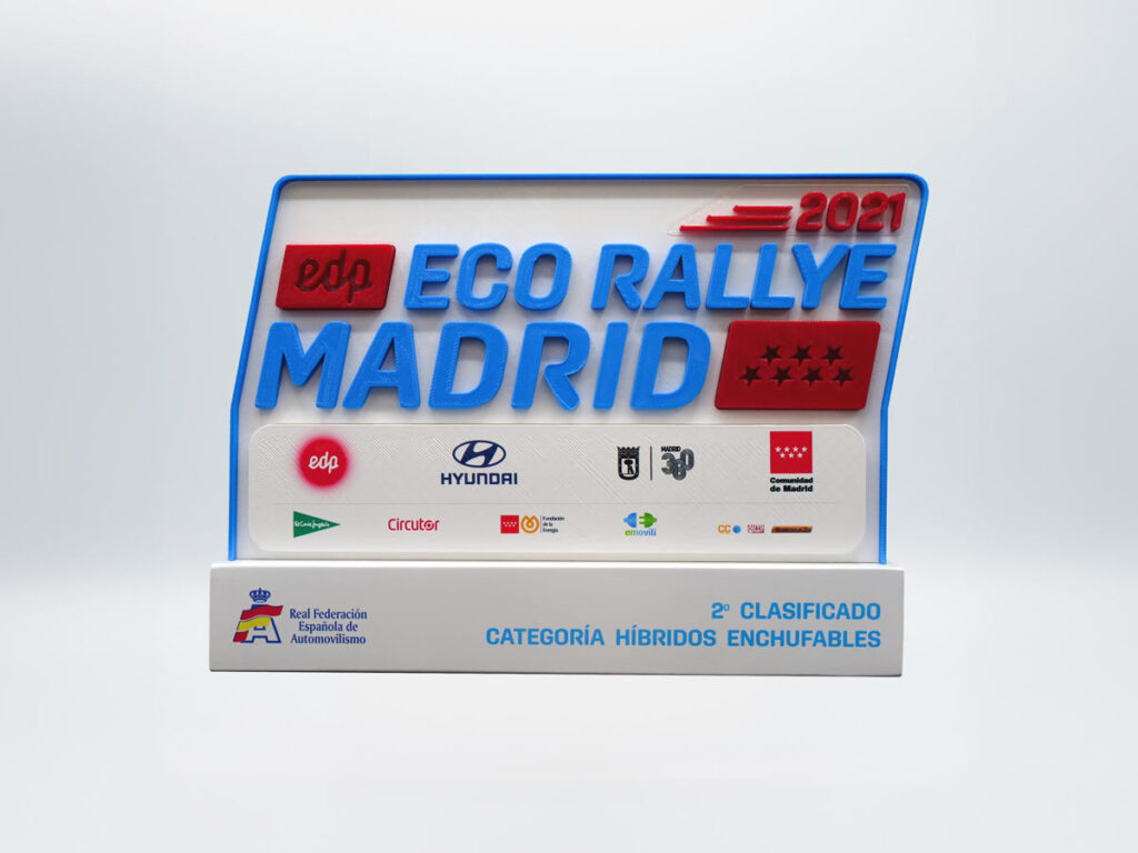 Trofeo Personalizado - Eco Rallye Madrid Real Federación Española de Automovilismo 2021