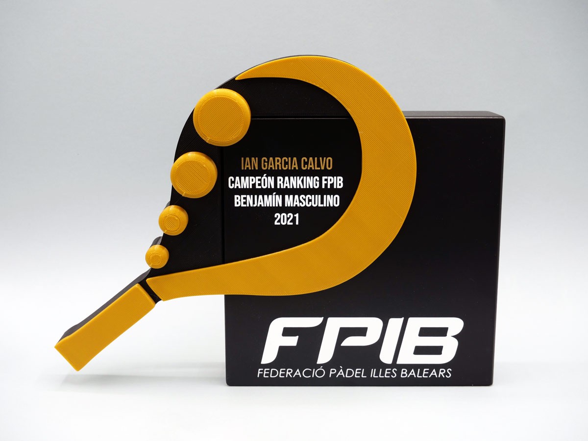 Trofeo Personalizado - Campeón Ranking FPIB Federació Pàdel Illes Balears 2021