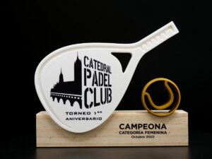 Trofeo Personalizado - Campeona Torneo 1º Aniversario Catedral Pádel Club 2022