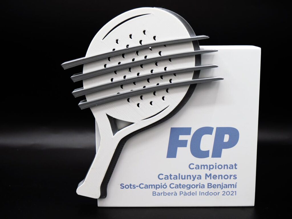 Trofeo Personalizado Frontal - FCP Campionat Catalunya Menors Barberà Pàdel Indoor 2021