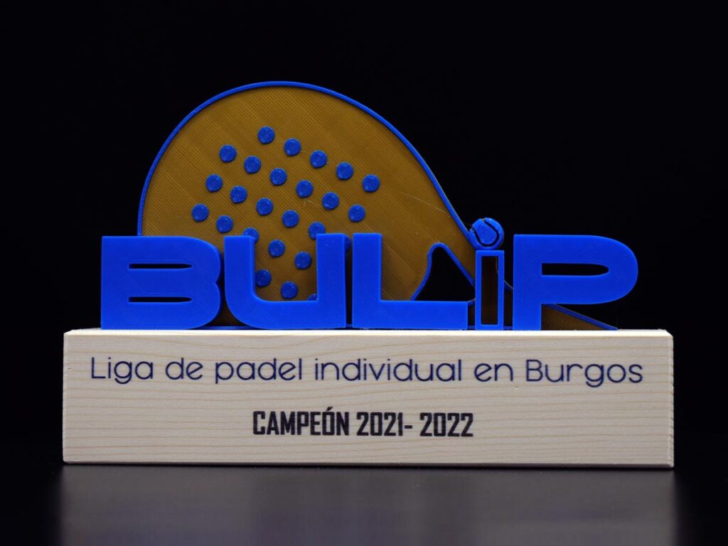Trofeo Personalizado - Liga de Pádel Individual Burgos BULIP 2022