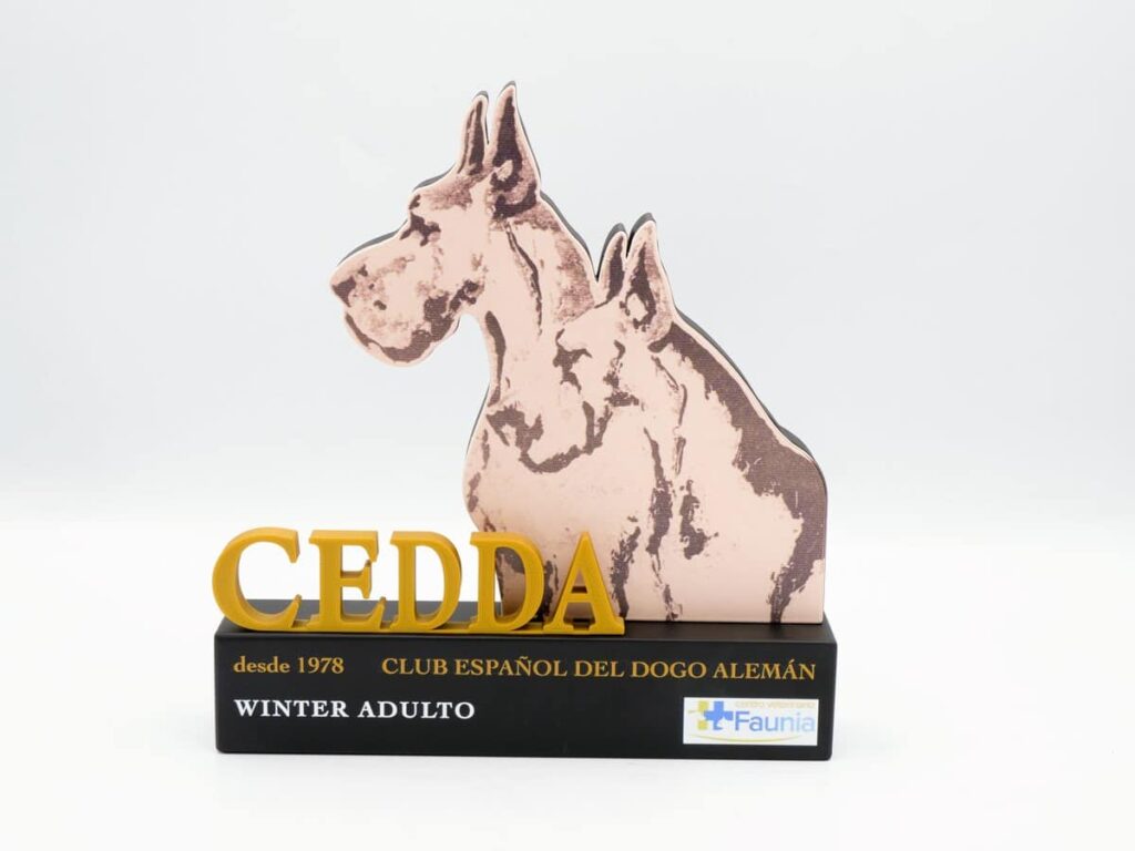Trofeo Personalizado - Winter Adulto Club Español del Dogo Alemán CEDDA