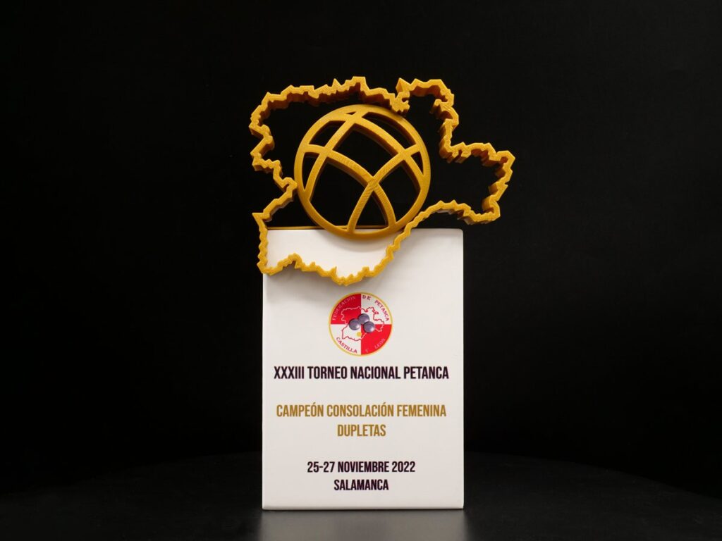 Trofeo Personalizado - Campeón Consolación Femenina Dupletas XXXIII Torneo Nacional Petanca 2022