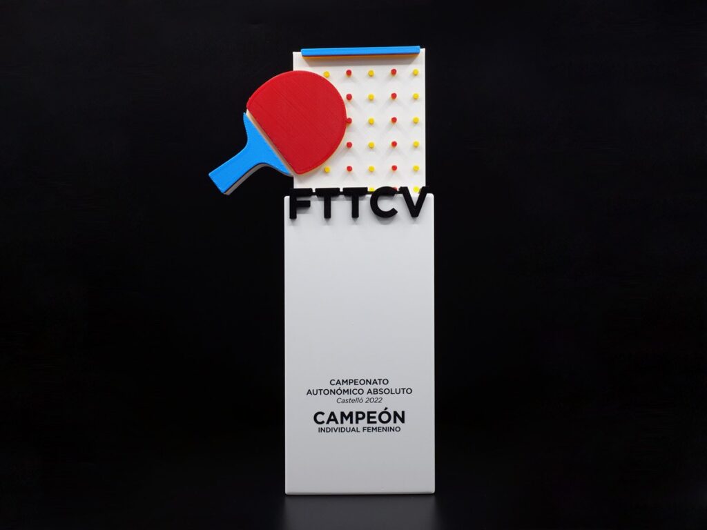 Trofeo Personalizado - Campeonato Autonómico Absoluto de Tenis de Mesa FTTCV 2022