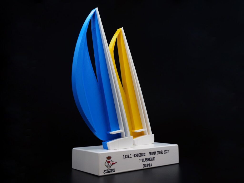 Trofeo Personalizado Lateral - 1º Clasificado Regata Otoño RCNC Cruceros 2022