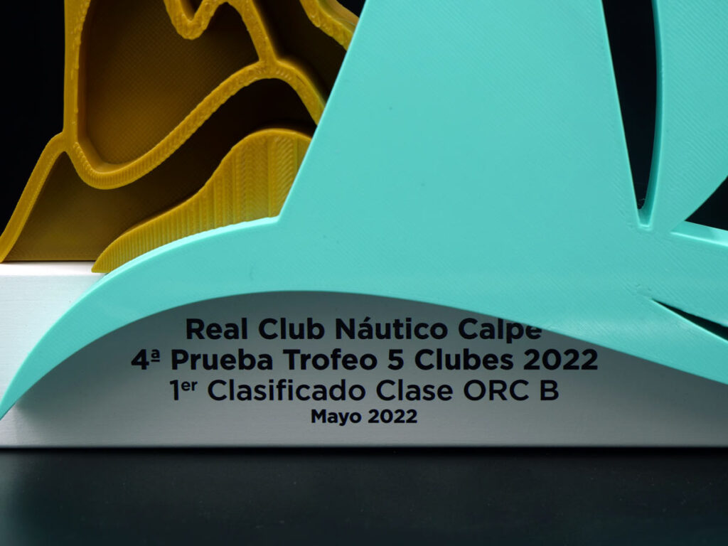 Trofeo Personalizado Lateral - 4º Prueba Trofeo 5 Clubes Real Club Náutico 2022