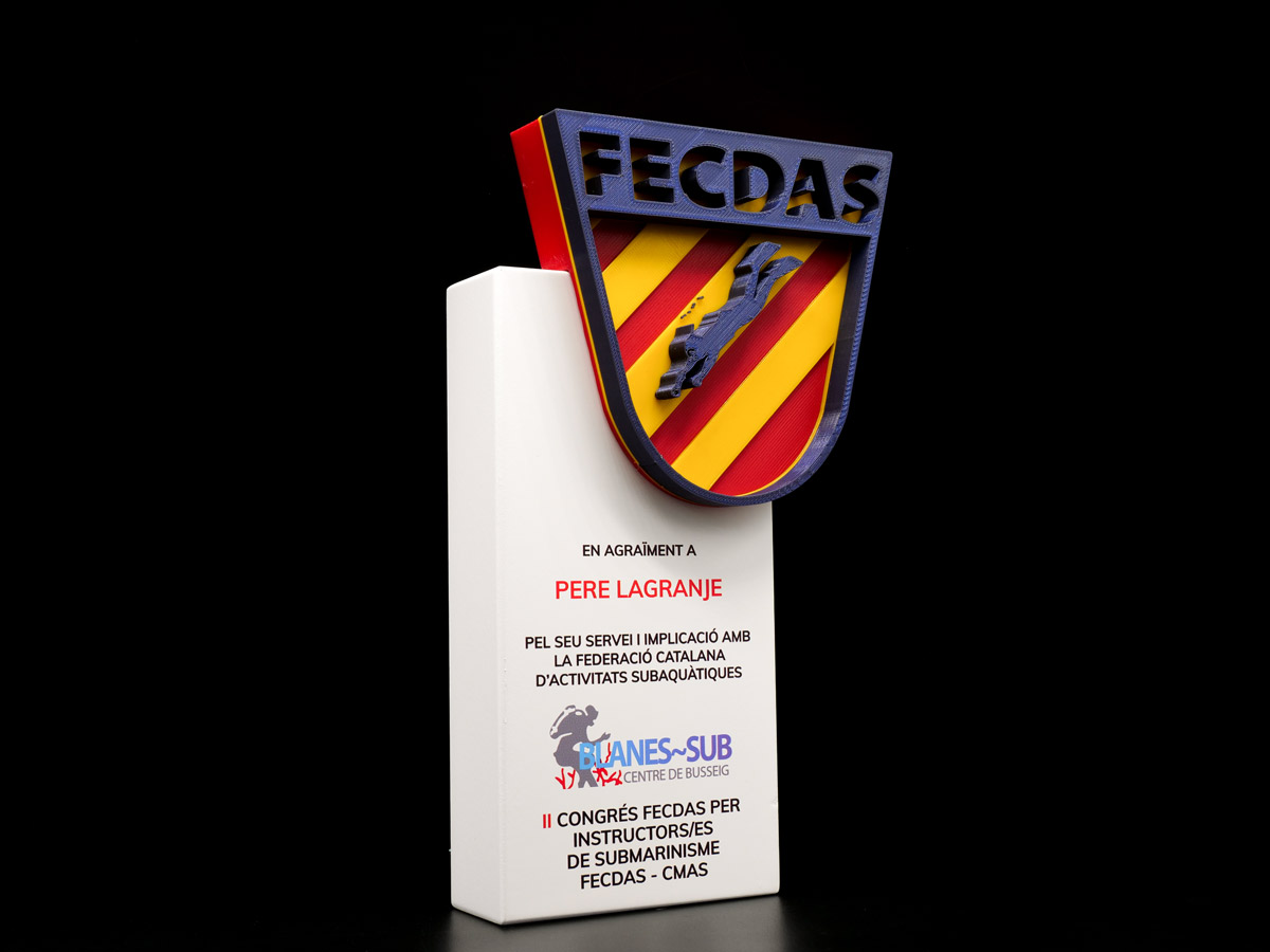 Placa Conmemorativa Lateral - II Congrés FECDAS per Instructurs de Submarinisme