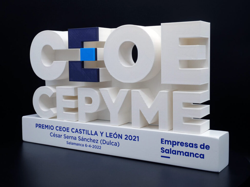 Placa Conmemorativa Lateral - CEOE Castilla y León 21 Empresas de Salamanca