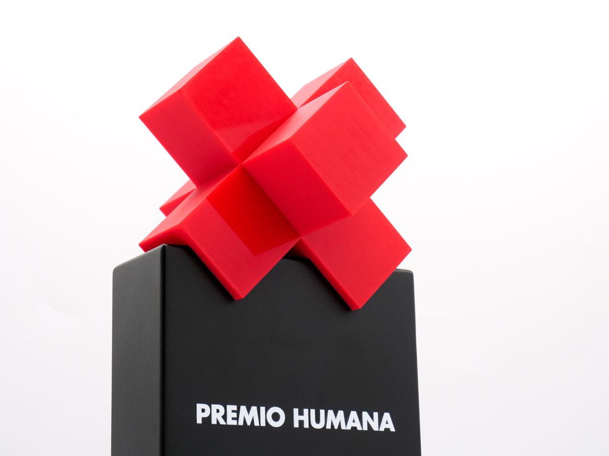 Placa Conmemorativa Lateral - Premio Humana Somriures Gaudeamus Projecta