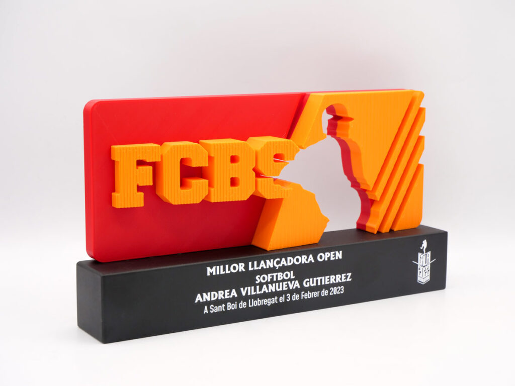 Trofeo Personalizado Lateral - Millor Llançadora Open Softbol FCBS