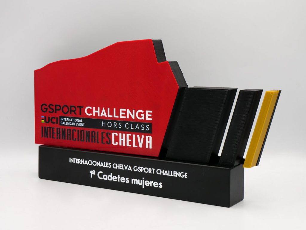 Trofeo Personalizado Detalle - 1º Cadete Mujeres GSPORT Challenge Internacionales Chelva