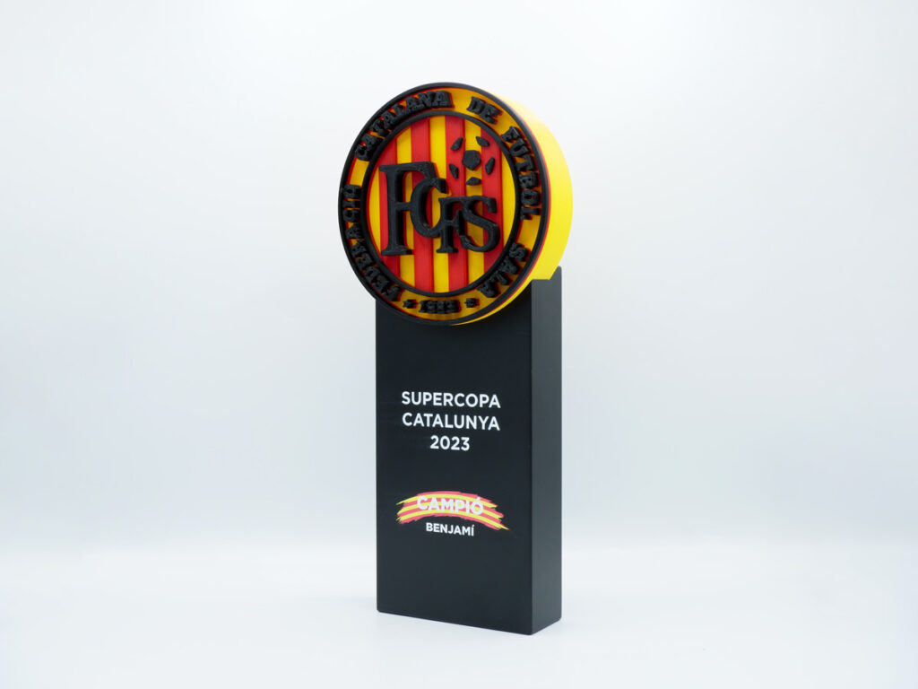 Trofeo Personalizado Detalle - Campió Benjamí FCFS Supercopa Catalunya 2023