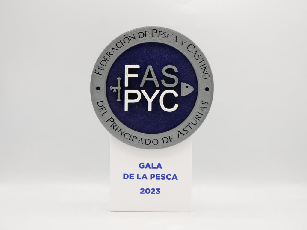 Trofeo Personalizado - Gala de la Pesca 2023 Federación de Pesca y Casting del Principado de Asturias