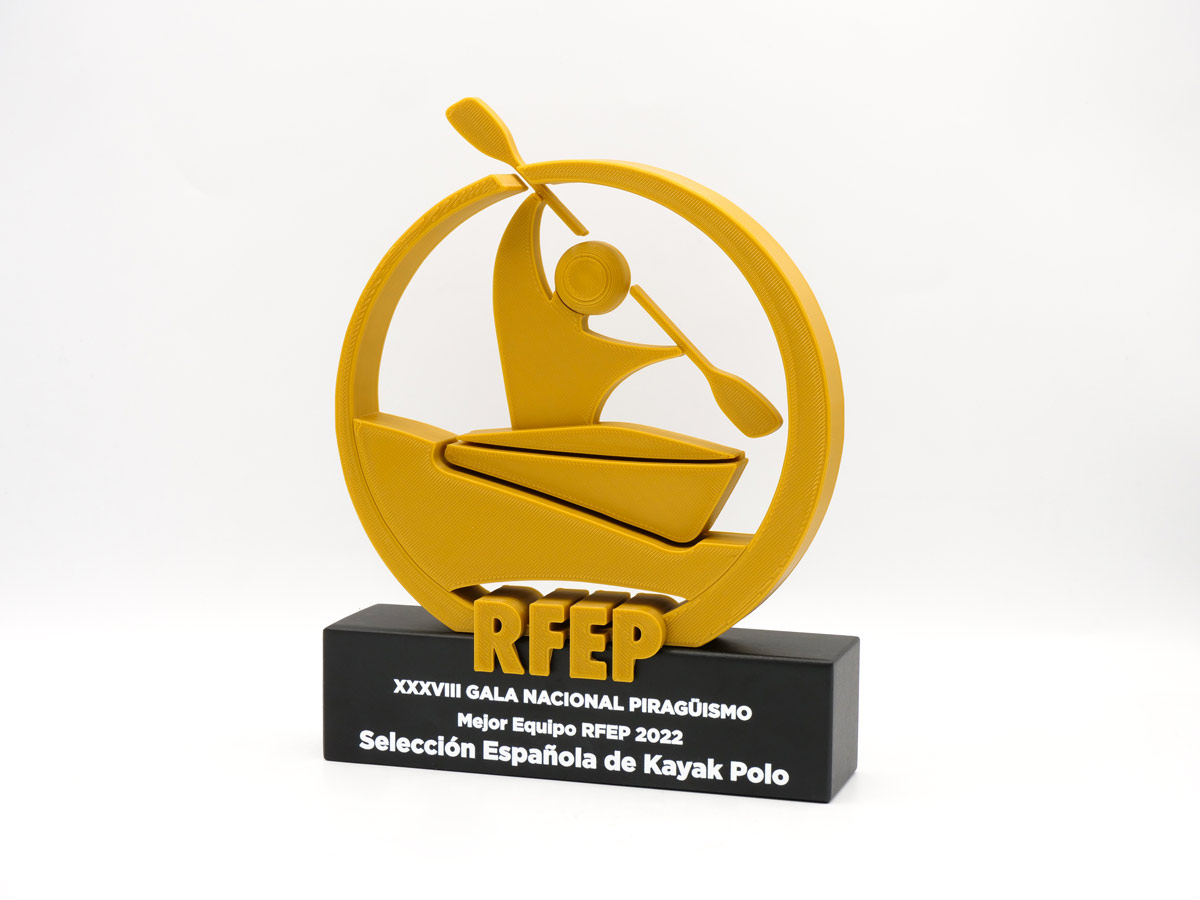 Trofeo Personalizado Detalle - Mejor Equipo RFEP XXXVIII Gala Nacional Piragüismo 2022