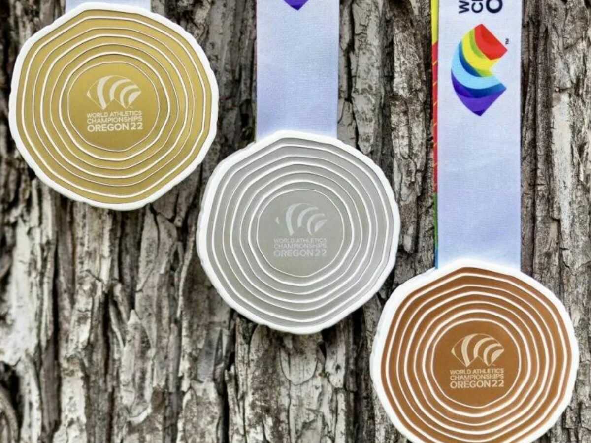 Medallas Personalizadas según clasificación - Desveladas las medallas del Mundial de atletismo de Eugene