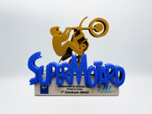Trofeo Personalizado - 1º Clasificado SM450 SuperMotard Campeonato de Asturias 2022