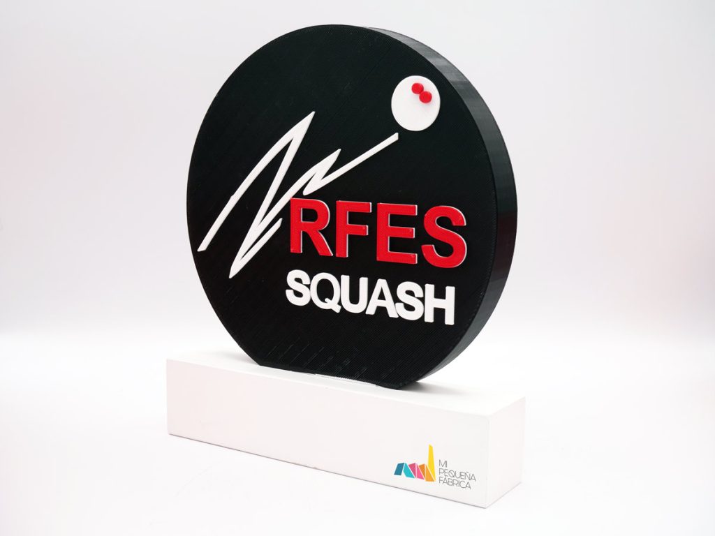 Trofeo Personalizado Lateral - RFES Squash