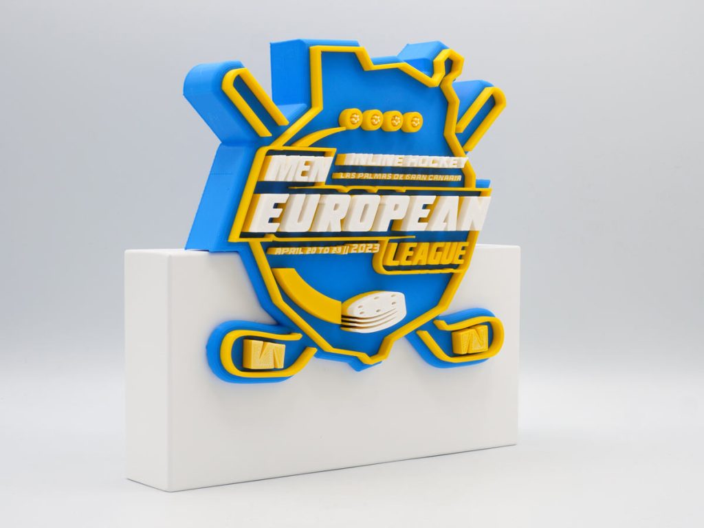 Trofeo Personalizado Lateral Izquierdo - Inline Hockey Men European League 2023