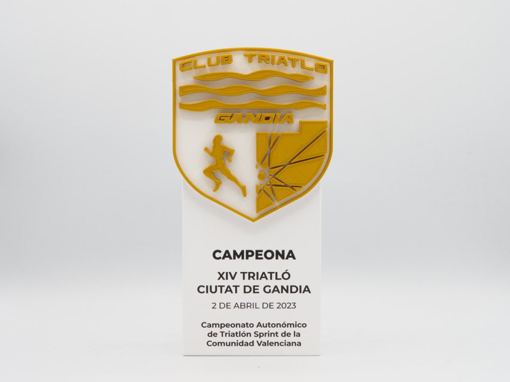 Trofeo Personalizado - Campeona XIV Triatló Ciutat de Gandia 2023