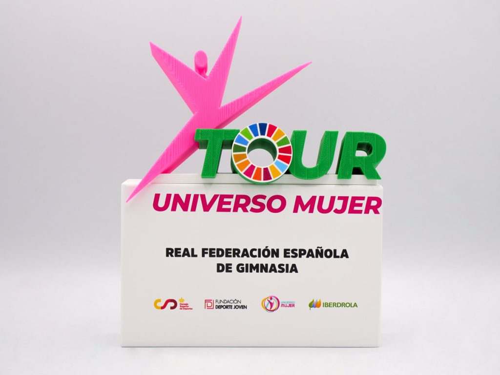Trofeo Personalizado - Tour Universo Mujer Real Federación Española de Gimnasia