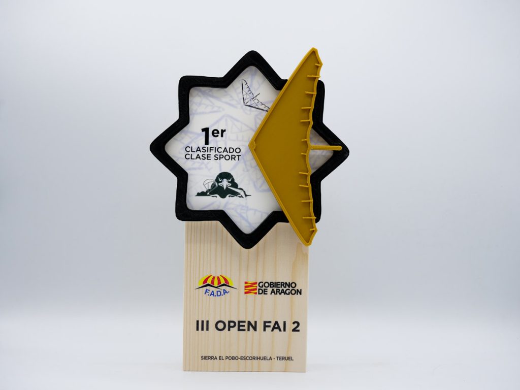 Trofeo Personalizado - 1º Clasificado Clase Sport Ala Delta II Open FAI 2