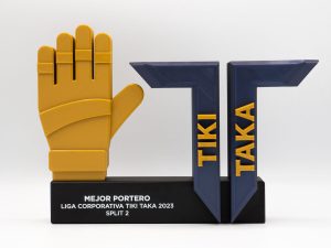 Trofeo Personalizado - Mejor Portero Split 2 Liga Fut 5 Tiki Taka 2023