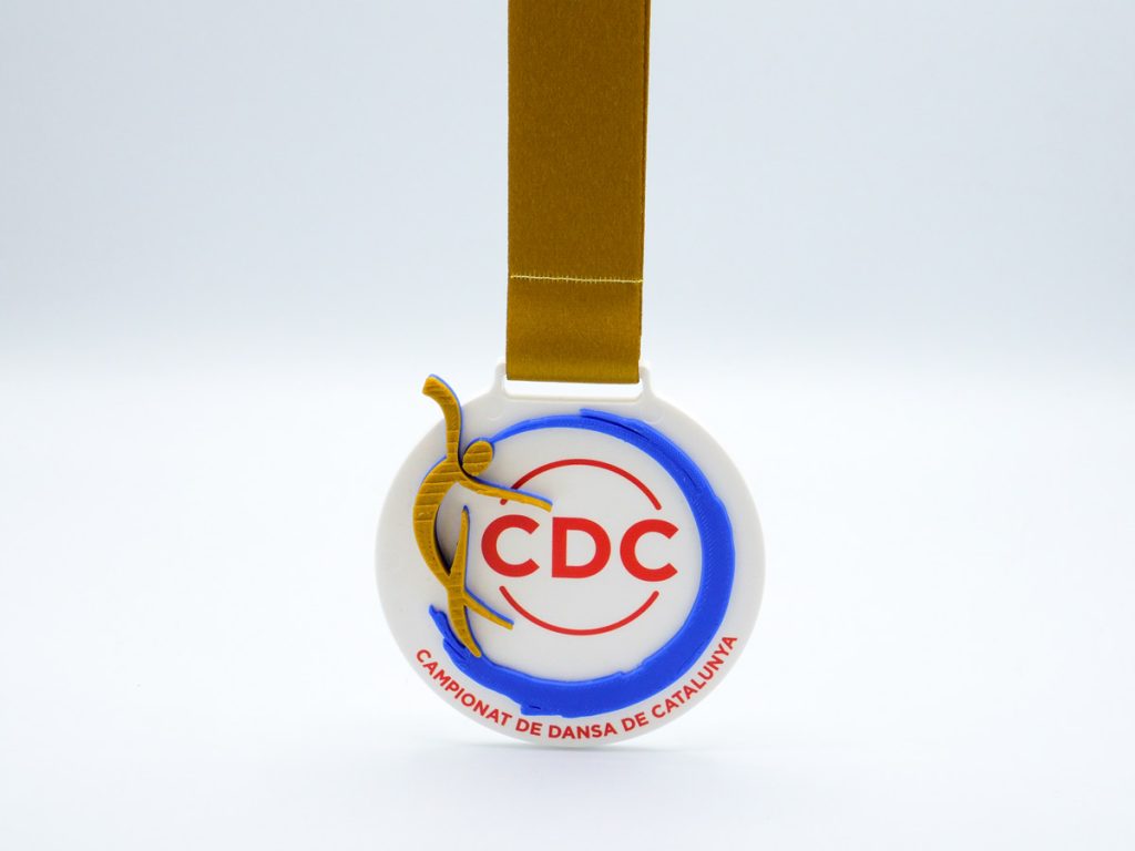 Medallas Personalizada Lateral - CDC Campionat de Dansa de Catalunya