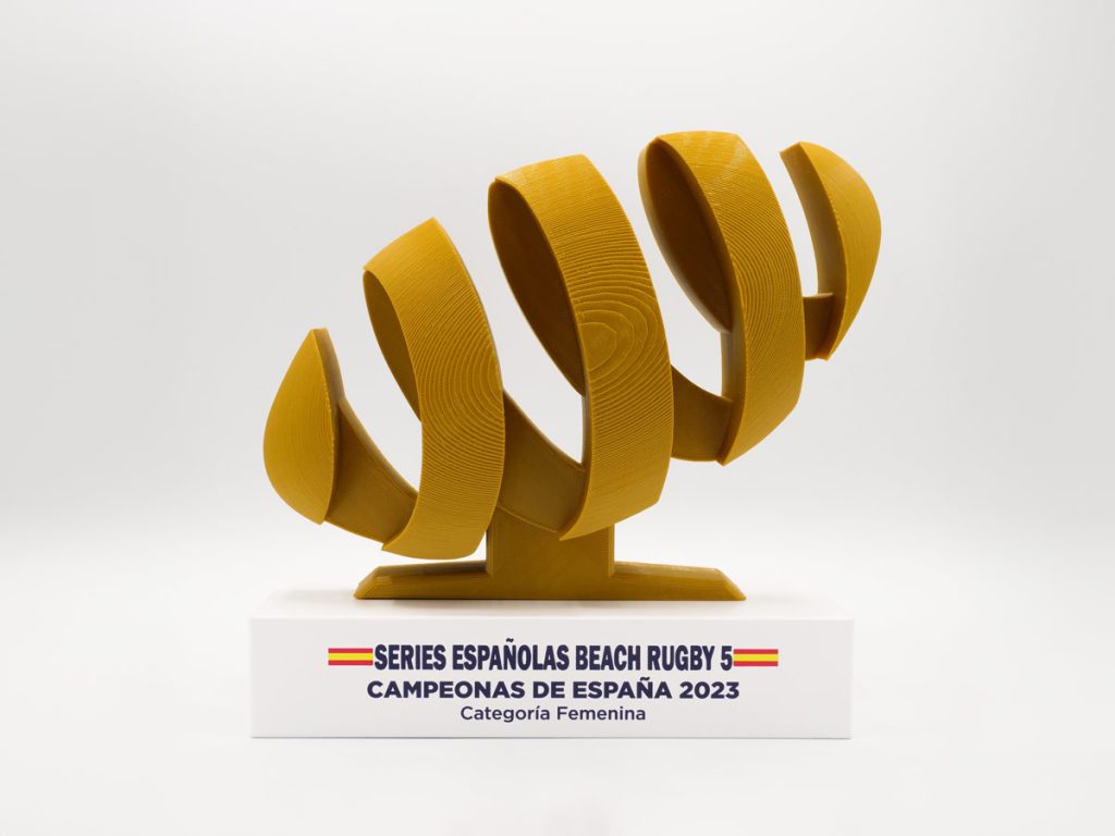 Trofeo Personalizado - Campeón Femenino Series Españolas Beach Rugby 5 2023